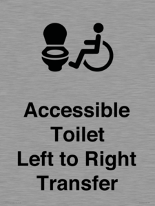 Accessible Toilet with Left to Right Transfer